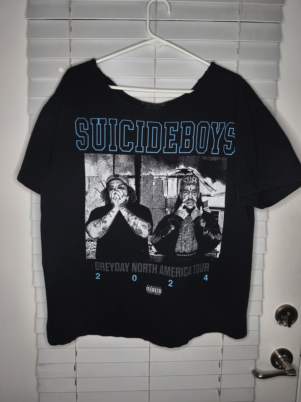 Suicideboys Greyday Tour Shirt 2024 North America G59 Rap Tee Black Cut Neck L